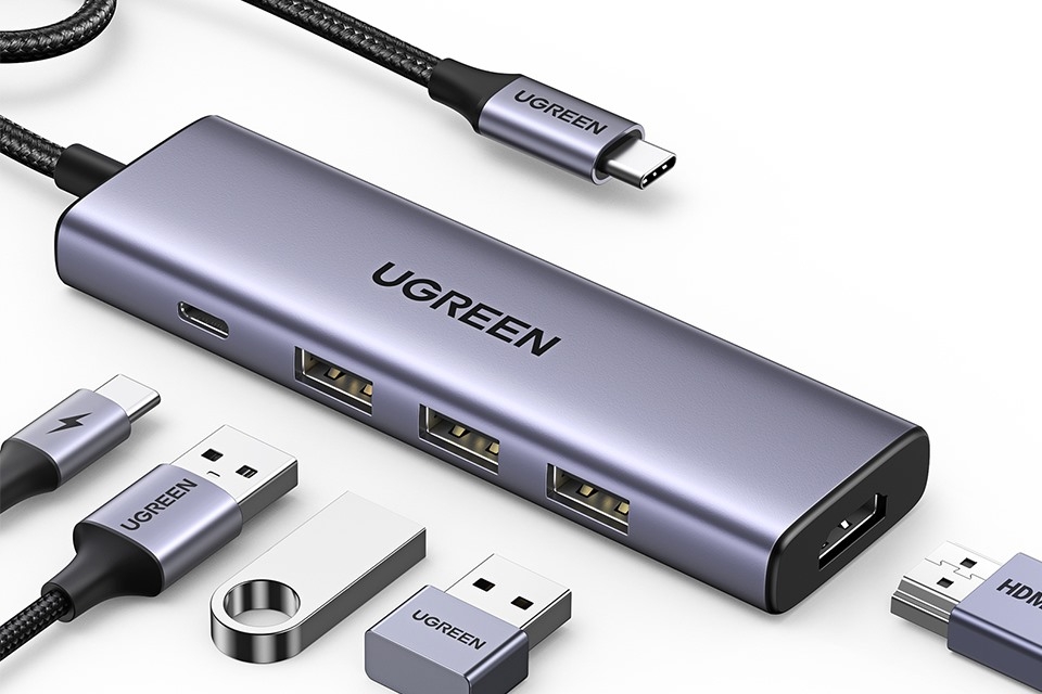 Cáp Hub Usb - C 5 In 1 Ugreen 15596